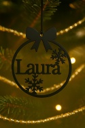 Bombka Zawieszka Świąteczna Z Imieniem Personalizowana