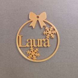 Bombka Zawieszka Świąteczna Z Imieniem Personalizowana