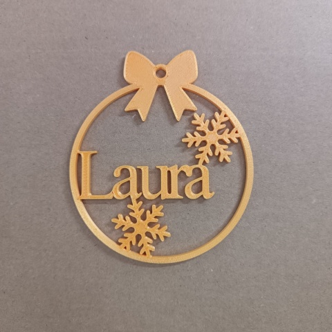 Bombka Zawieszka Świąteczna Z Imieniem Personalizowana
