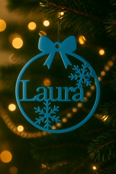 Bombka Zawieszka Świąteczna Z Imieniem Personalizowana