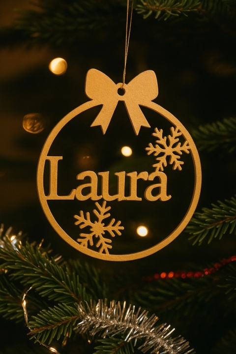 Bombka Zawieszka Świąteczna Z Imieniem Personalizowana