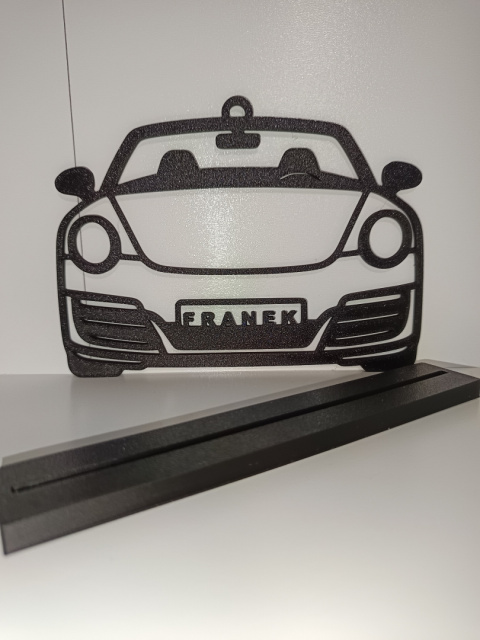 Dekoracyjny model samochodu sportowego 3D z personalizacją Dekoracyjny model samochodu sportowego 3D z personalizacją