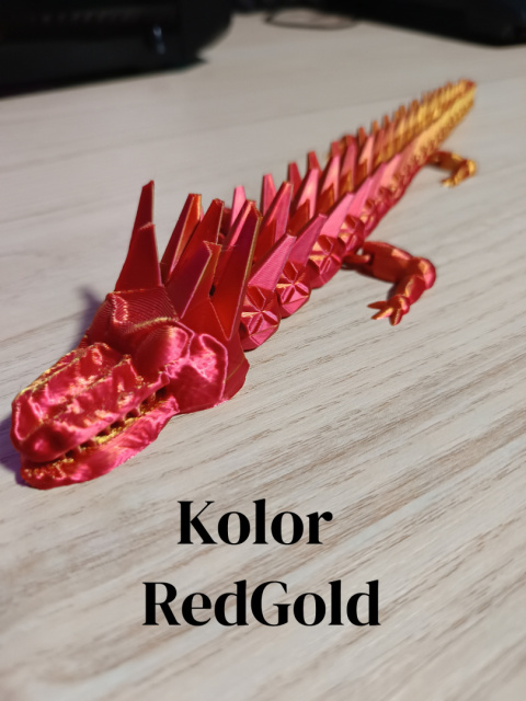 Figurka Smok Flexi z kolcami 3D Figurka Smok Flexi z kolcami 3D
