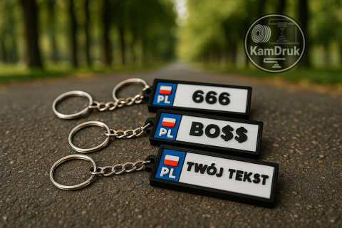 Personalizowany breloczek tablica rejestracyjnat Personalizowany breloczek tablica rejestracyjnat