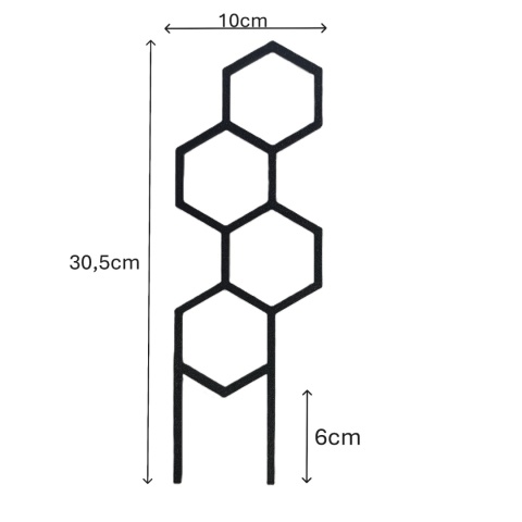 Podpórka Do Roślin Doniczkowych Plaster Miodu Pergola Drabinka