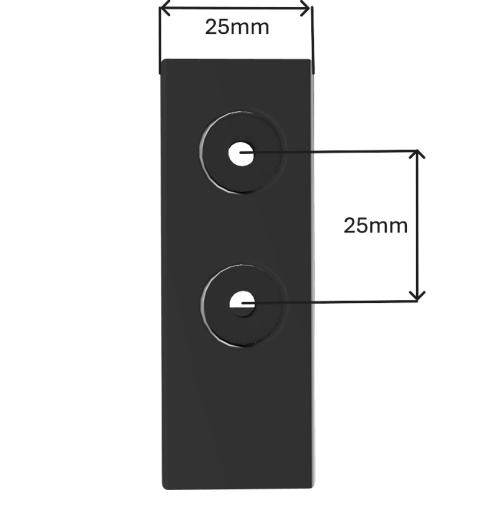 Uchwyt Wieszak Na Ścianę Do Głośnika Listwy od Soundbar Czarny