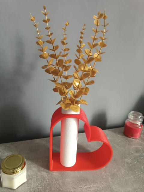 Wazon LOVE Serce Nowoczesny Dekoracyjny na Suche kwiaty LEGO 21cm