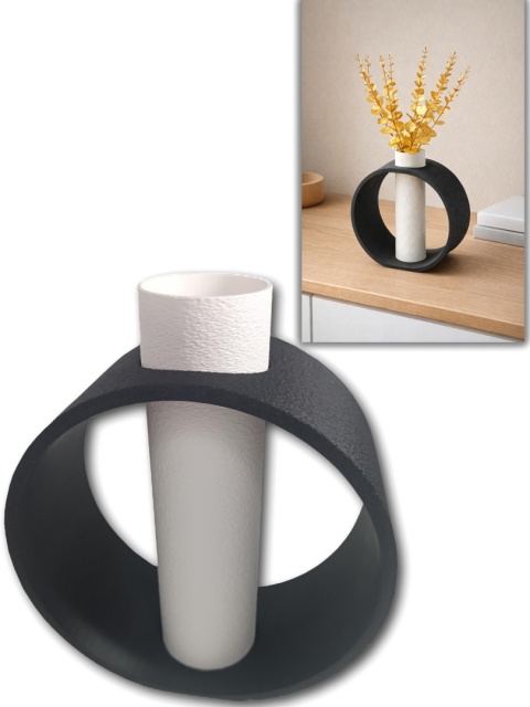 Wazon Portal Nowoczesny Dekoracyjny na Suche kwiaty LEGO 19cm