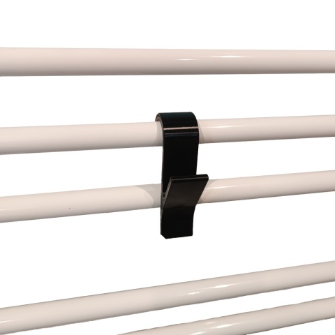 Wieszak Na Grzejnik Kaloryfer Łazienkowy Typu Drabinka Biały Czarny 4szt