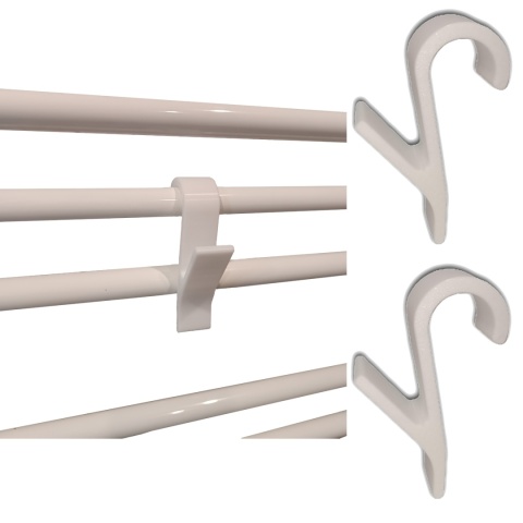 Wieszak Na Grzejnik Kaloryfer Łazienkowy Typu Drabinka Biały Czarny 4szt