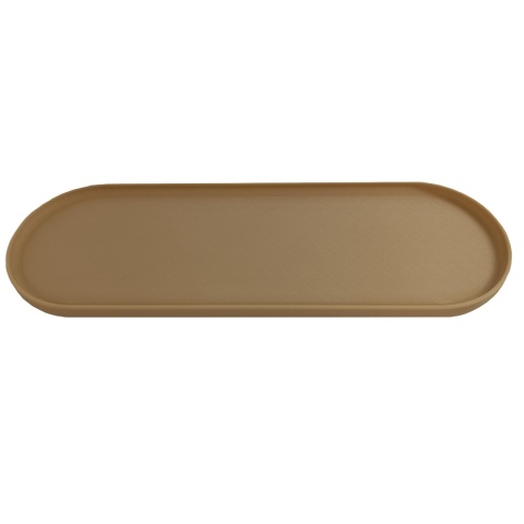 Zestaw 3 Doniczek Osłonek Kwietnik Potrójna Z Podstawką Brązowy Beżowy