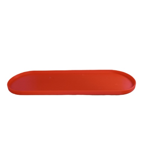 Zestaw 3 Doniczek Osłonek Kwietnik Potrójna Z Podstawką Czerwony Biały