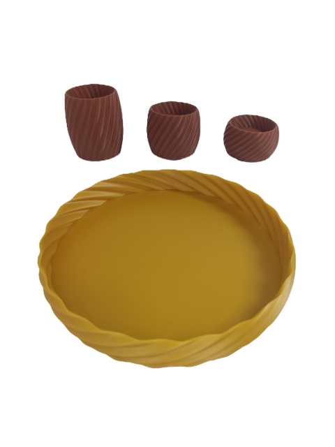 Zestaw Taca 3x Świeczniki na tealight Zestaw Taca 3x Świeczniki na tealight