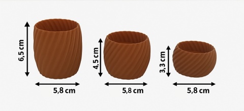 Zestaw Taca 3x Świeczniki na tealight Zestaw Taca 3x Świeczniki na tealight