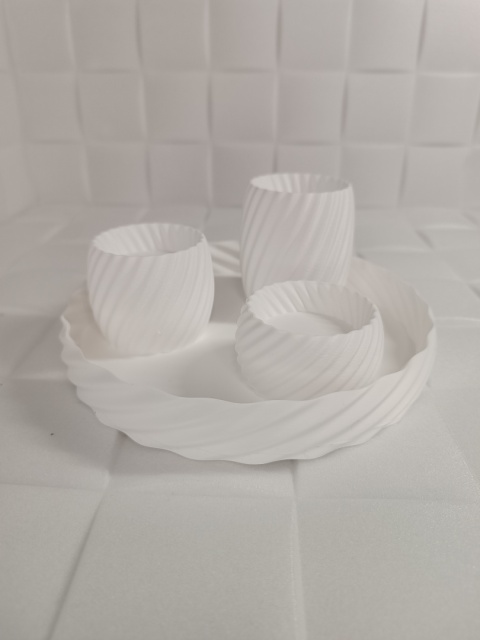 Zestaw Taca 3x Świeczniki na tealight Zestaw Taca 3x Świeczniki na tealight