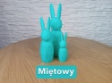 Zestaw Wielkanocnych Zajączków Króliczek Wielkanocny Styl Low Poly 3 szt